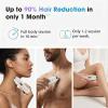 3-in-1 Electric Body Hair Trimmer, White, Ceramic Blades, Wet and Dry Use, USB Rechargeable, Double-Headed Shaver with Nose Ear Trimmer view 3