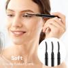 3 Pcs Silicone Lash Brush, Eyelash Comb Black Mascara Eyelash Separator Eyelashes Definer with Dust Cover view 4