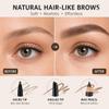 3 Pcs Brow Pencil, Waterproof and Long Lasting Eyebrow Pencil with Brush for Natural Looking Brows, Easy to Fill and Shape Eyebrows, Drak Brown view 3