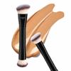 Foundation brush set,concealer brush,powder brush,duo ended flat kabuki foundation brush,Makeup Brush Set Professional for Eye and Face,Duo ended kabuki brush, (Black Grey) view 2
