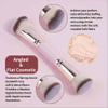 Foundation brush set,concealer brush,powder brush,duo ended flat kabuki foundation brush,Makeup Brush Set Professional for Eye and Face,Duo ended kabuki brush, (Black Grey) view 4