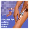 joy lavender razor for women, shave kit with 1 handle + 3 razor blade refills, includes shower holder view 2