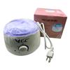 CnC Professional Depilatory Wax Warmer, White and Purple, Electric Hair Removal Heater with Adjustable Temperature Control, 360 Heating Coil, Break Resistant Lid view 1