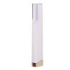 Women Facial Exfoliation Hair Removal Tool 3 Speed USB Rechargeable Face Hair Trimmer with LED Light for Sensitive Skin White view 2
