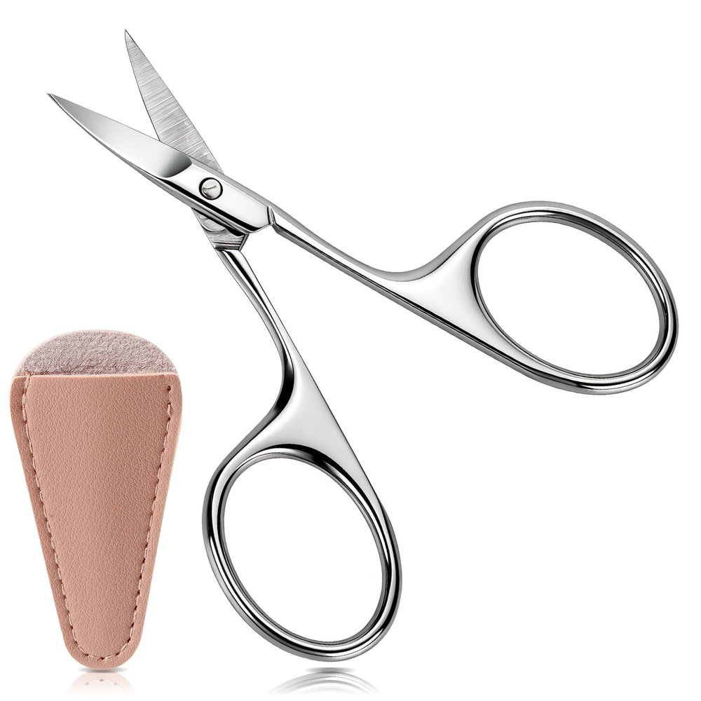 Hdama Eyebrow Scissors, Mini Grooming, Nose and Facial Hair, Men Women