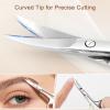 Hdama Eyebrow Scissors, Mini Grooming, Nose and Facial Hair, Men Women view 2