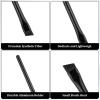 12 Pcs Eyebrow Tint Brushes, Fine Angled Makeup Brushes Angled Eyeliner Brush Set Eyebrow Brush Fine Slanted Eyebrows Applicator Ultra Thin Flat Eyeliner Concealer for Eye liner Eye brow view 3