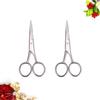 Beatifufu 2 Pcs Stainless Steel Mustache Trimming Scissors Beard Shears for Men Grooming Home and Barbershop Use view 3