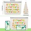 Cheer Coach Makeup Bag Thank You Gifts for Cheer Coach Cheerleading Appreciation Gifts for Women Teacher Coworker Friend Cheerleading Cosmetic Bag Retirement Christmas Birthday Present Travel Pouch view 2