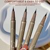 Ferricult Waterproof Eyeliner Pen 4Pcs, 0.05mm Fine Tip Waterproof Liquid Eyeliner in Brown, Smudge-Proof for Precise Daily Makeup Dark Brown, Uso en casa view 2