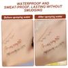 Ferricult Waterproof Eyeliner Pen 4Pcs, 0.05mm Fine Tip Waterproof Liquid Eyeliner in Brown, Smudge-Proof for Precise Daily Makeup Dark Brown, Uso en casa view 3