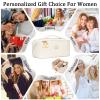 CLOUDWINGS Gifts for Women Bridesmaid Initial Makeup Bag view 4