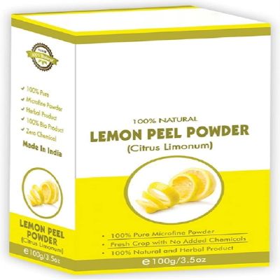 FO 100% Organic Lem.on Pe.el Pow.der | for Skin | for Face | for Hair, 100 Grams
