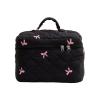 Make Up Bags for Women, Large Capacity Aesthetic Puffy Make Up Bags for Women with Divider and Handle,Floral Travel Size Cute Large Makeup Organizer for Toiletries Essentials Skincare Accessories view 1