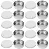 OSOLADY 20 Pcs 100Ml White Aluminum Jars with Screw Lids Leak-Proof Cosmetic Cream Containers Travel Refillable Small Aluminum Cream Boxes for Beauty and Personal Care view 1
