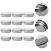 OSOLADY 20 Pcs 100Ml White Aluminum Jars with Screw Lids Leak-Proof Cosmetic Cream Containers Travel Refillable Small Aluminum Cream Boxes for Beauty and Personal Care view 4