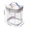 Travel Makeup Bag, Travel Size TSA Approved Wideopen Clear Toiletry Bags for Traveling with Handle,Pvc Clear Lightweight Womens Makeup Bag for Traveling Essentials Toiletries Accessories Skincare view 2