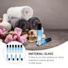 DONFAMDS 10Pcs 10Ml Gradient Blue Glass Roller Bottles Refillable Essential Oil Sub Containers with Black Caps for Aromatherapy and Travel view 4