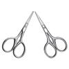 BIUDECO 2Pcs Stainless Steel Eyebrow Trimming Scissors with Pointed and Rounded Tips Small Grooming Scissors for MenS Beard Mustache and Lash Care view 1