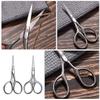 BIUDECO 2Pcs Stainless Steel Eyebrow Trimming Scissors with Pointed and Rounded Tips Small Grooming Scissors for MenS Beard Mustache and Lash Care view 3