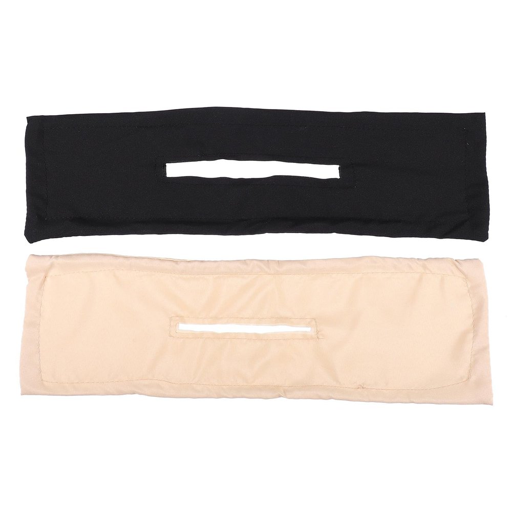 Outanaya Twisting Bowknot Hairbands 2Pcs Set Beige and Black, Rotating Hair Tying Bands for, Haircut Holder Accessories for Styling and Bun Decoration