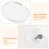 FOYTOKI Makeup Mirror with Suction Cup 4.5-Inch Round Bathroom Mirror Compact for Precise Tweezing and Wall Mounting view 4