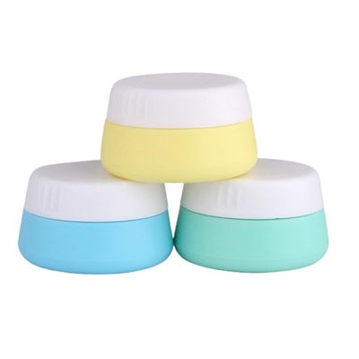 3 Pack Silicone Cream Jars 10ml 20ml Portable Travel Containers