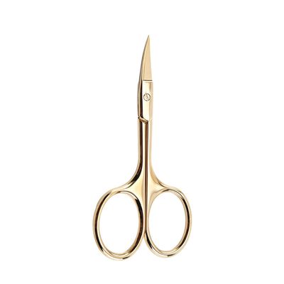 DRESSOOS 4Pcs Stainless Steel Colorful Beard Trimming Scissors Curved Tip Mustache Shears for Men Facial Hair Grooming Home and Barber Use Random Color Random Color