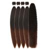Black Brown Boho Hair for Braiding Synthetic Curly Boho Braiding Hair view 1