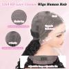 Burmese Curly Human Hair Wig, 13x4 HD Lace Frontal, Water Wave Lace Front for Black Women, 100% Human Hair with Spiral End, Natural Color (28 inch) view 2