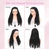 Burmese Curly Human Hair Wig, 13x4 HD Lace Frontal, Water Wave Lace Front for Black Women, 100% Human Hair with Spiral End, Natural Color (28 inch) view 3