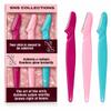 SNS Collections Dermaplane Razor for Women, Face Razor & Eyebrow Trimmer, Facial Hair Remover, Peach Fuzz Remover, Exfoliating Facial Razor with Protective Cover, Safe Precision Blade, Pack of 3 view 1