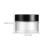 Hohopeti 4 Pcs Small Frosted Glass Cosmetic Jars with Black Lids for Makeup Storage, Moisturizer and Lip Balm Containers, Travel and Home Use Skincare Bottles 30G view 2
