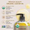 Majestic Pure USDA Organic Castor Oil - 8 Fl Oz with Wraps view 2