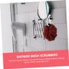 IWOWHERO 4Pcs Turtle-Shaped Bath Flowers Shower Foaming Balls Soft Dual-Color Bath Scrubbers for Back Exfoliating Bathroom Supply Home Use view 4