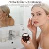 30 Pcs Plastic Cosmetic Containers, 8 oz Body Butter Jars with Black Lids, Refillable Sugar Scrub Containers, Amber Empty Round Storage Jars for Creams, Essential Oils, Lotions, Travel Beauty Samples view 2