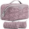 BOYATU Travel Makeup Bag Cosmetic Bags for Women: 3 Pcs Set Make up Bag view 1