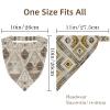RODAILYCAY 4 PCS Hair Scarf, Chiffon Head Kerchief, Beige Ethnic Pattern Non Slip Triangle Headband Bandana for Women Girls view 4