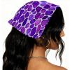 RODAILYCAY Hello Summer Pineapple Watermelon Background 4 PCS Hair Scarfs, Elastic Hair Scarf Headband, Triangle Kerchief, Head Hairband Bandanas view 2