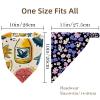 RODAILYCAY Hello Summer Pineapple Watermelon Background 4 PCS Hair Scarfs, Elastic Hair Scarf Headband, Triangle Kerchief, Head Hairband Bandanas view 4
