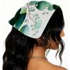 RODAILYCAY Hello Summer Pineapple Watermelon Background 4 Pack Triangle Head Scarf, Chiffon Hair Kerchief, Elastic Hair Scarf Bandanas for Women Girls view 2