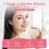 VICTORIA Swedish Egg White Facial Soap, 3-in-1 Gentle Daily Cleanser, Enriched with Rosehip & Rose Water, for Dry & Sensitive Skin, 50g view 4