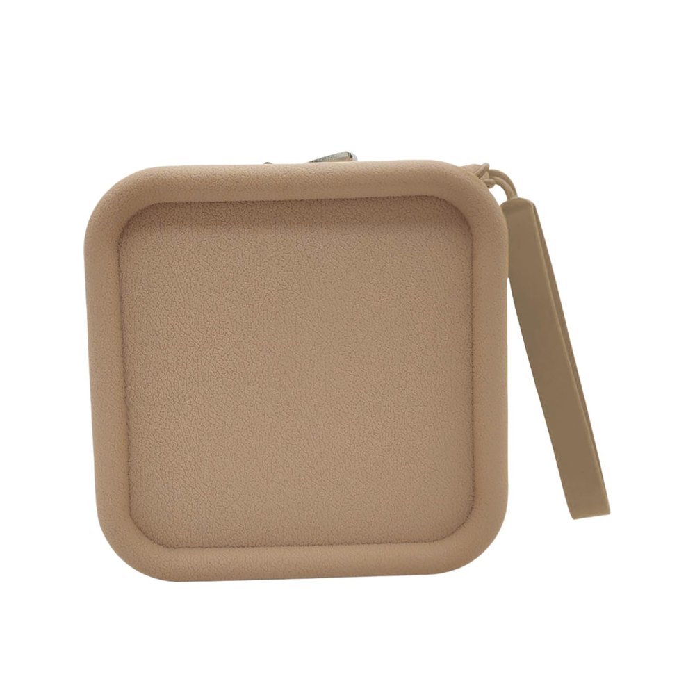 Toiletry Bags for Traveling Women, Silicone Waterproof Aesthetic Small Toiletry Bag with Zipper,Pu Leather Cute Slim Cosmetic Bag for Skincare Accessories Toiletries Lipstick Traveling Essentials