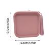 Toiletry Bags for Traveling Women, Silicone Waterproof Aesthetic Small Toiletry Bag with Zipper,Pu Leather Cute Slim Cosmetic Bag for Skincare Accessories Toiletries Lipstick Traveling Essentials view 2