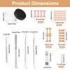 176pcs Ingrown Toenail Set, Include Breathable In-Growing Toenail Strips Curved Toes Patches Lifting Pedicure Tools & Pads Suitable for Home Pedicure view 2