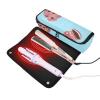 GuoChe 2-in-1 Curling Iron Travel Case and Heat Resistant Mat Heating Tools Travel Bag Organizer for Hot Tools Curling Iron Flat Irons Hair Volumizer Styler, Fun Car & Striped view 2