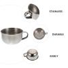 PRETYZOOM Stainless Steel Shaving Bowl with Handle, Men'S Practical Soap Bubble Brush Vessel for Wet Shave, Sturdy Metal Shave Soap Mug Suitable for Daily Grooming view 4
