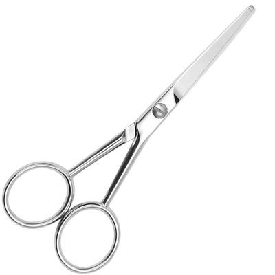 VILLCASE Stainless Steel Non-Slip Mustache and Beard Trimming Scissors, Small Precision Hair Cutting Tool for MenS Facial Grooming and Beard Care