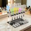 Desktop Perfume Dispenser Kit - 12/6 Bottle Manual Filling Machine with Pumps, Scent Testing Cups & 200ml Glass Bottles for Retail & Bars - Perfume Making Supplies view 1
