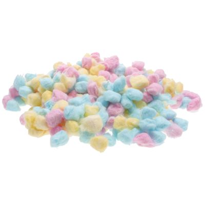 VILLCASE 500G Cotton Balls for Face Cleansing and Makeup, Colorful Pink Yellow Blue, Soft Cotton Balls for Newborn Skin Care and Beauty Salon Use
